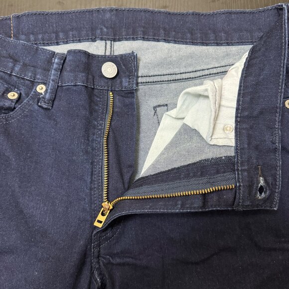 Levi's 514 Jeans Men's 34x30 Dark Wash Straight Fit Stretch Denim Red Tab - Picture 4 of 11